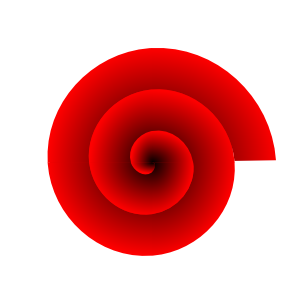 Spirale rouge.