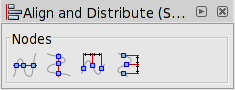Align and Distribute dialog for nodes.
