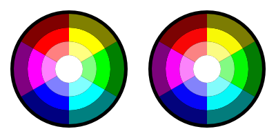 Color LessSaturation example.