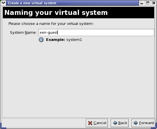 Naming the Virtual System