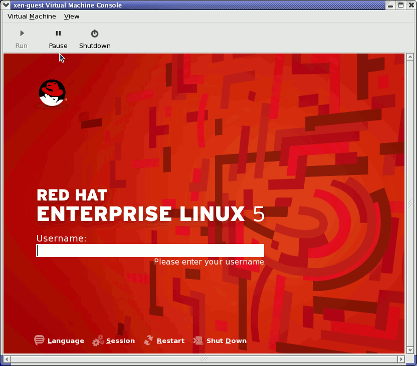 Red Hat Enterprise Linux 5.0 (guest)
