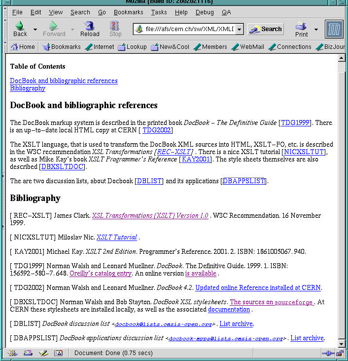 An example of bibliography and citations in
                 HTML viewed with Mozilla