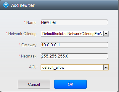 add-tier.png: adding a tier to a vpc.