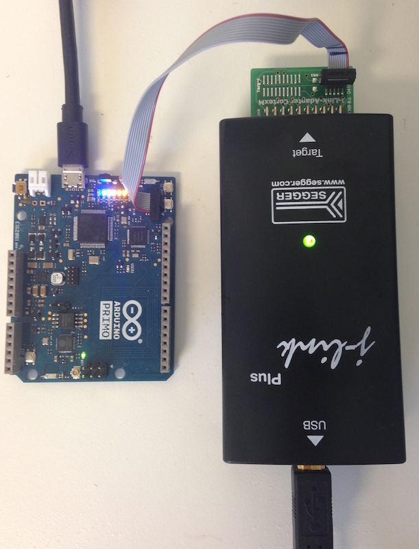 J-Link debug probe to Arduino