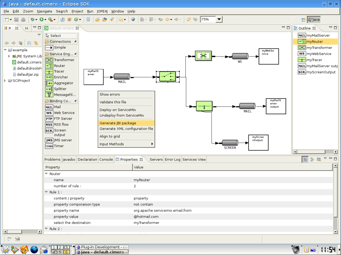  Apache ServiceMix The Agile Open Source ESB CIMERO Editor