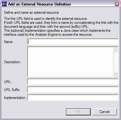 Specifying an External Resource
