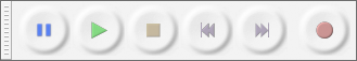 Transport Toolbar showing default "ergonomic" button layout