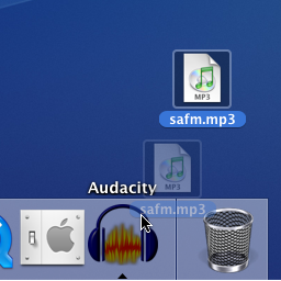 Opening an audio file on a Mac