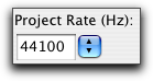 Project Rate in Selection Toolbar (Mac image)