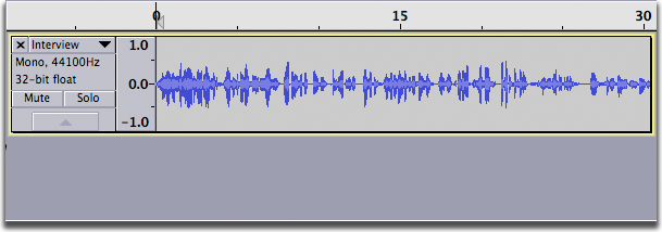 A single track containing an interview with questions and answers.