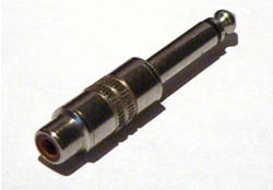 image of RCA to quarter-inch adapter