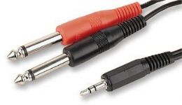 image of quarter-inch to 3.5mm cable