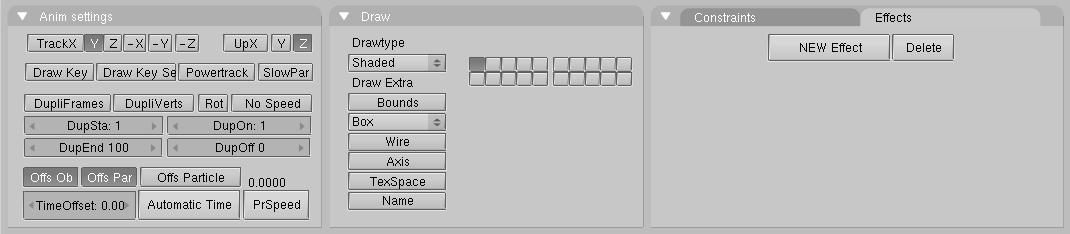 Animation Buttons Window