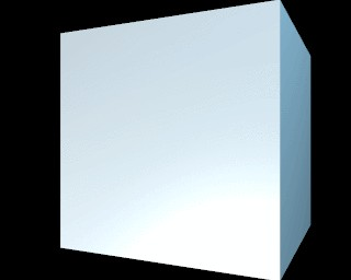 A rendering of the solid cube...