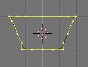 Trapezoidal cross-section.