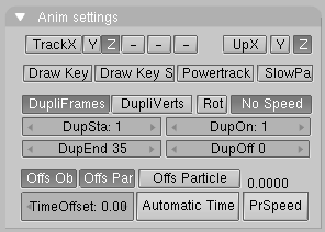 Values for DupliFrames. Note "DupEnd: 35" will end link before curve's end.