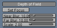 Depth of Field Settings.