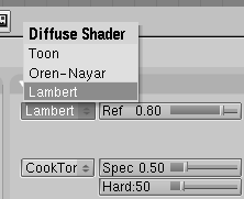 Material Diffuse shaders.
