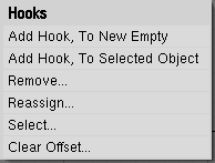 Hooks extended menu