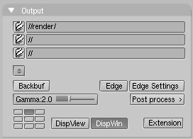Unified Renderer additional buttons.