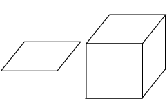 Steps in making a cube.