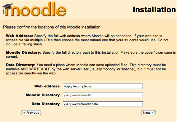 Moodle paths