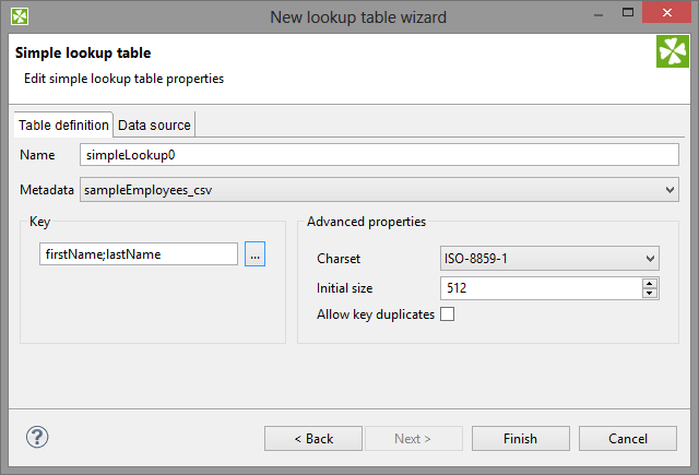 Simple Lookup Table Wizard