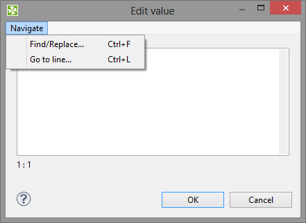 Edit Value Dialog