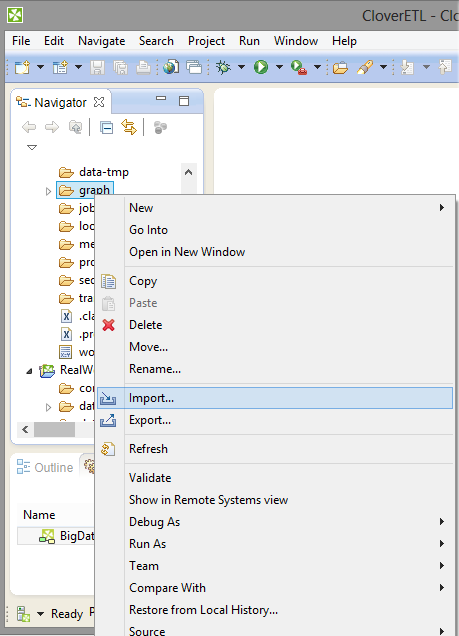 Import (Context Menu)