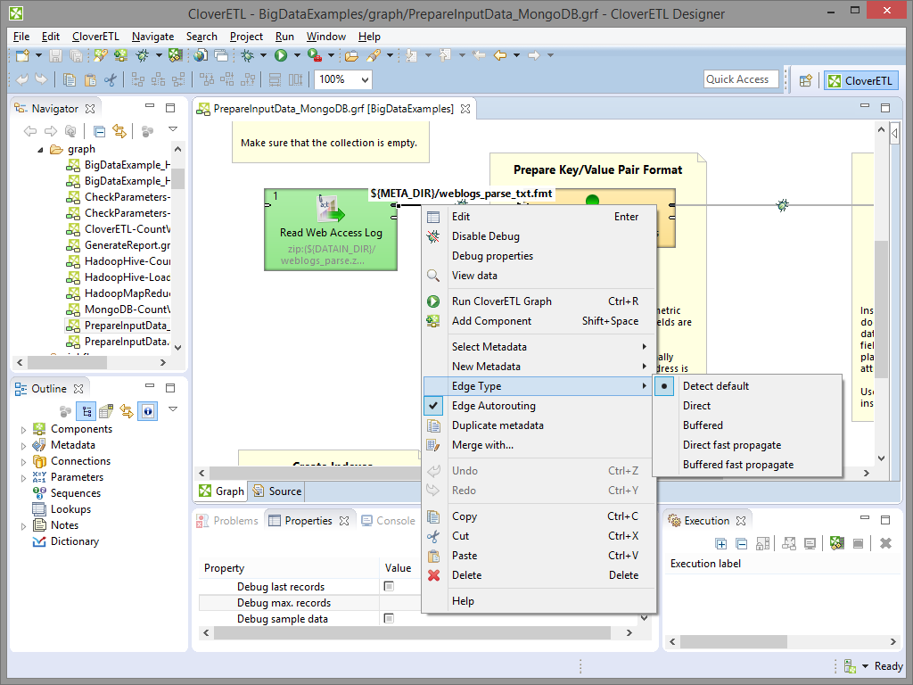 Selecting the Edge Type