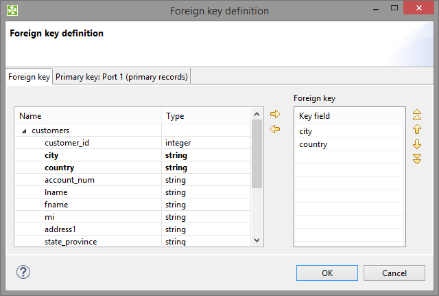 Foreign Key Definition Wizard (Foreign Key Tab)