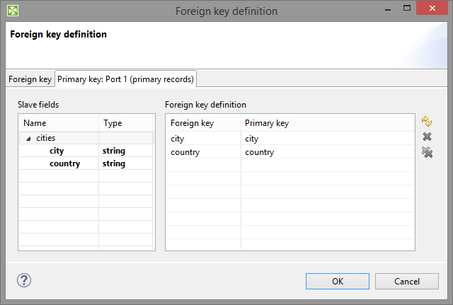 Foreign Key Definition Wizard (Foreign and Primary Keys Assigned)