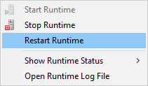 Restarting CloverETL Runtime