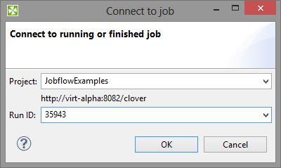 Connect to Job dialog