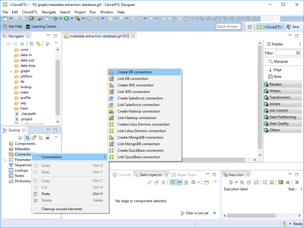 Creating Internal Database Connection