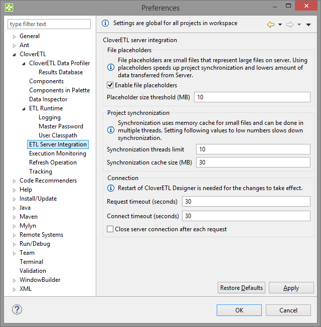 ETL Server Integration