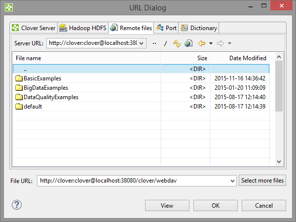 URL File Dialog - Remote files