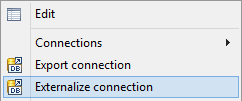 Externalizing JMS Connection from Context menu