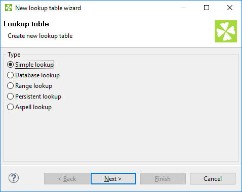 Lookup Table Wizard