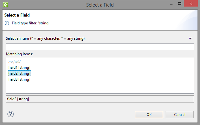 Single Field - Choosing the Field