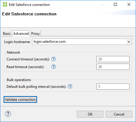 Salesforce Connection Dialog II