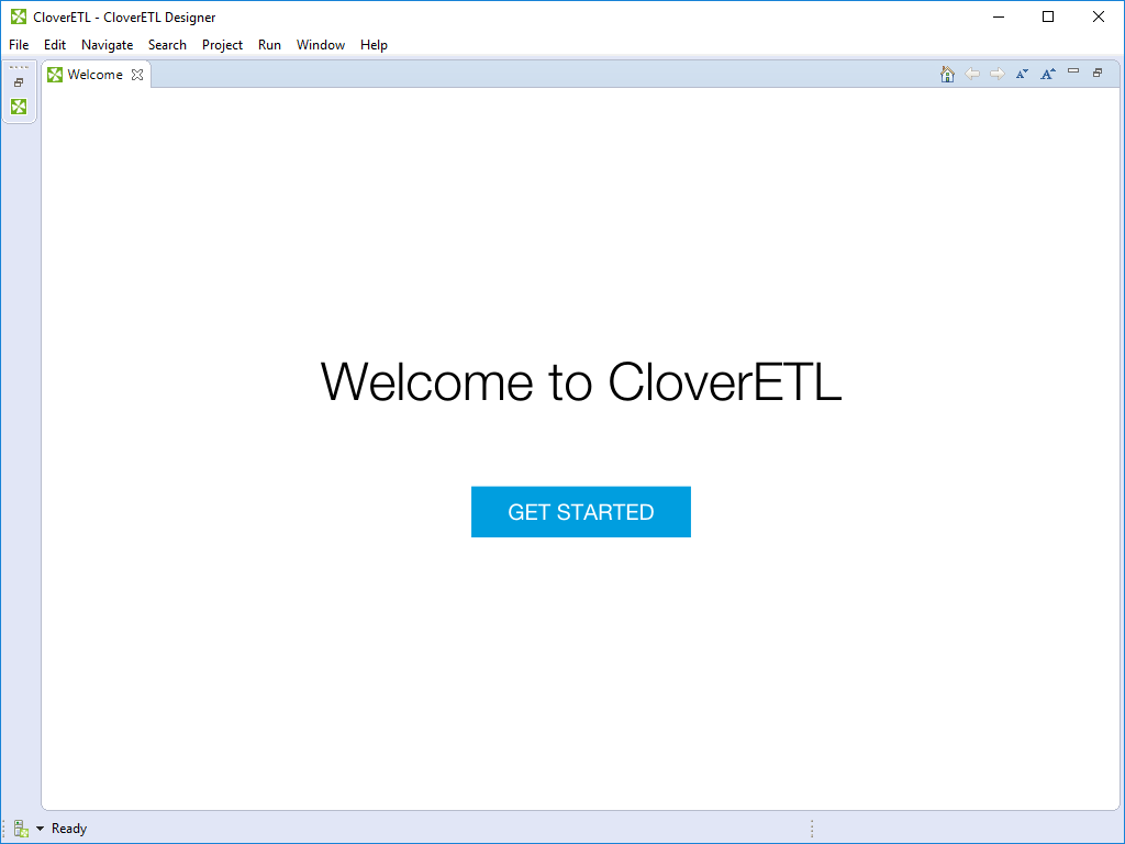 CloverETL Designer Introductory Screen