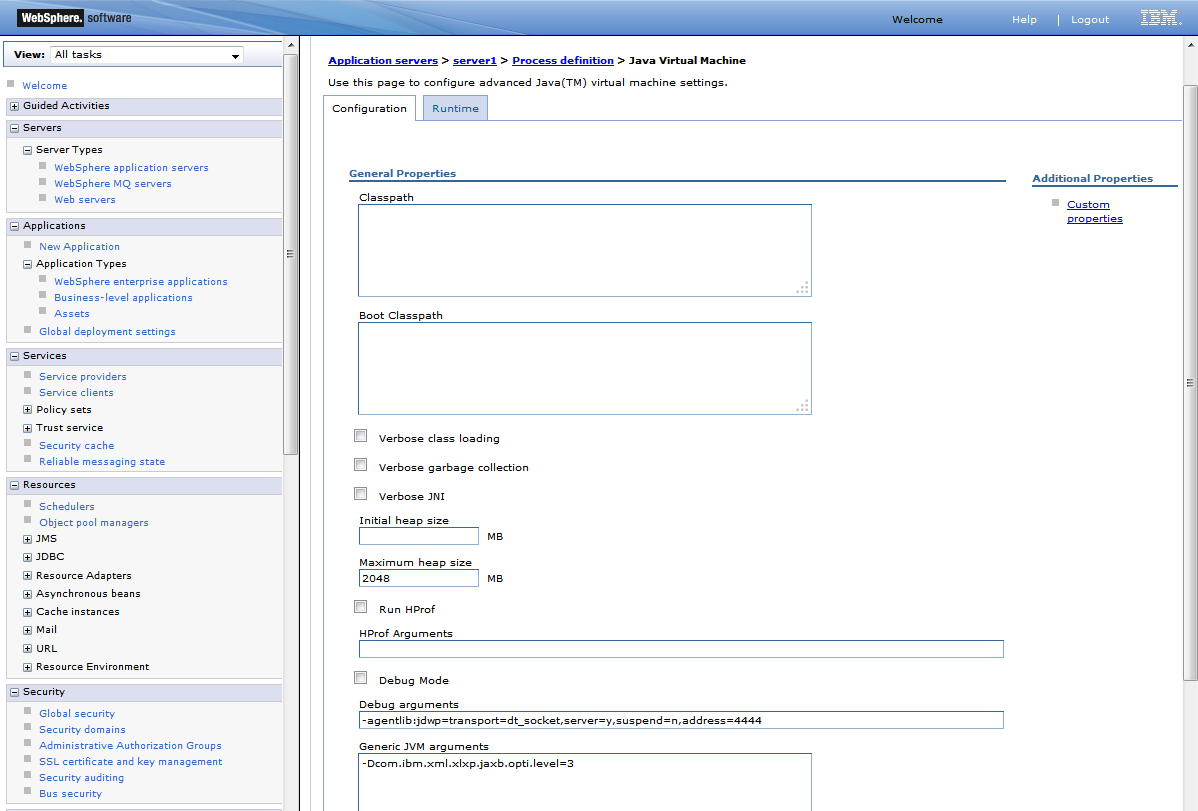 Adjusting Maximum heap size limit