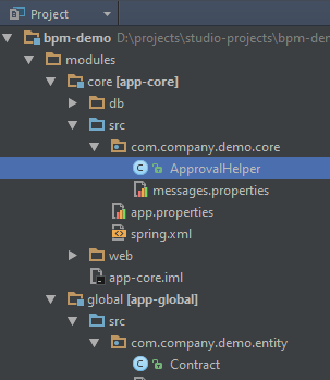 Creating ApprovalHelper Bean - CUBA Platform. BPM subsystem
