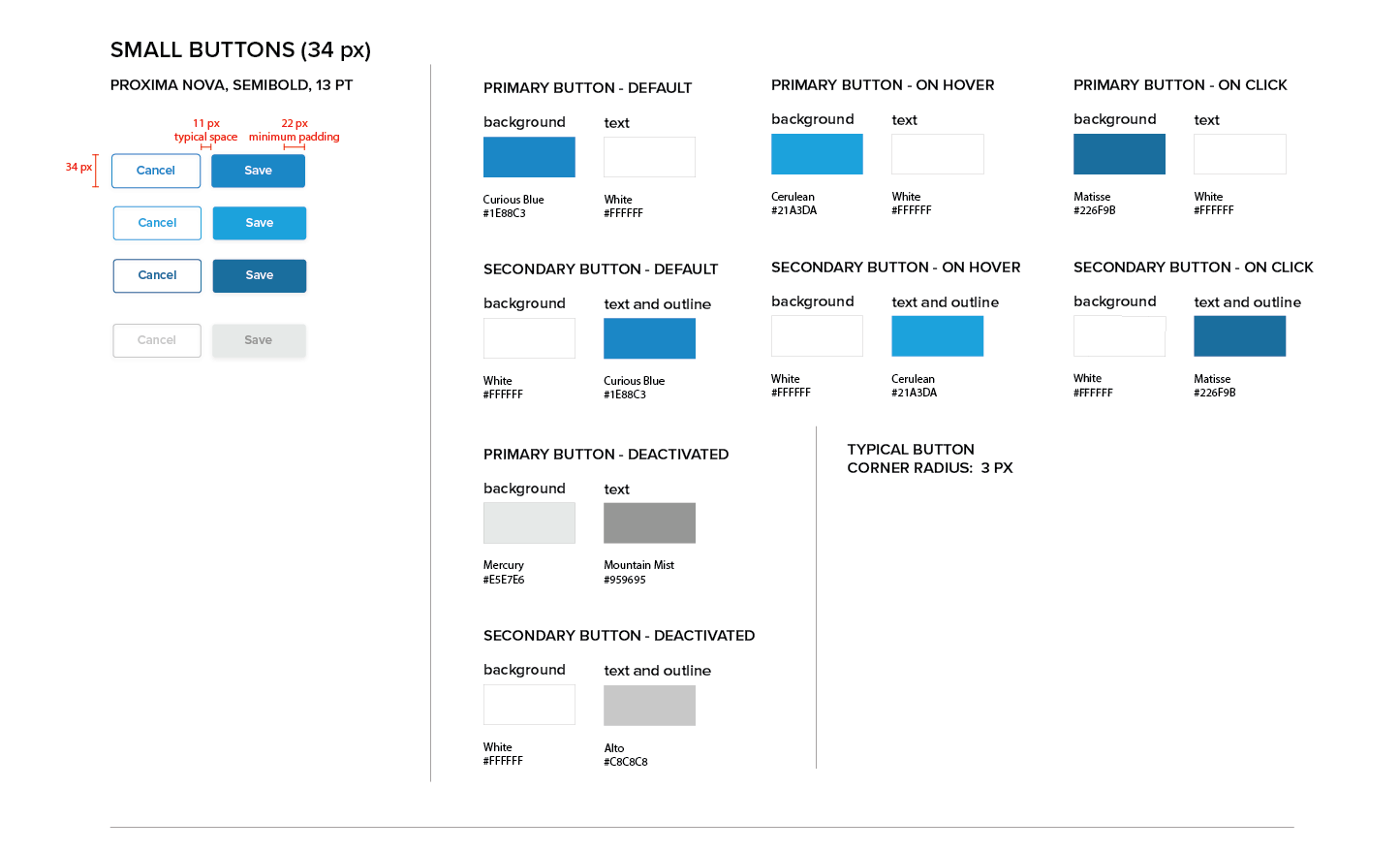 Persona Bar Style Guide - Small Buttons