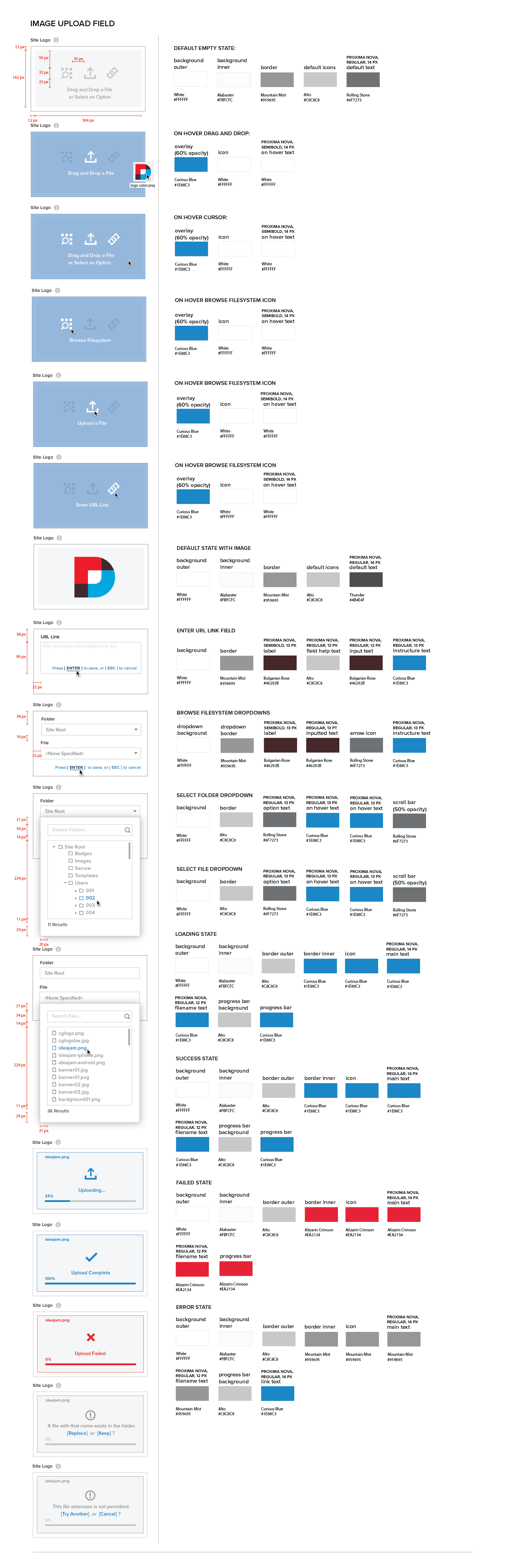 Persona Bar Style Guide - Image Upload Field