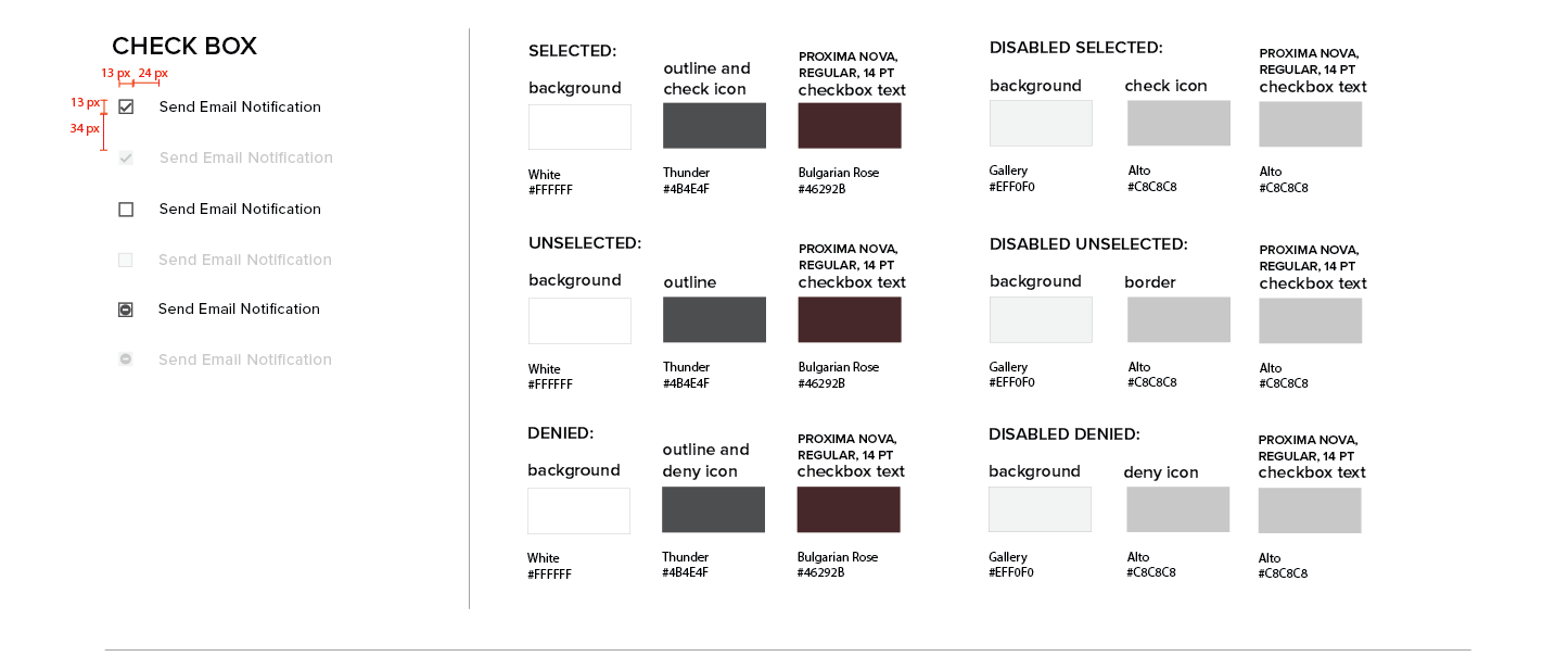 Persona Bar Style Guide - Check Box