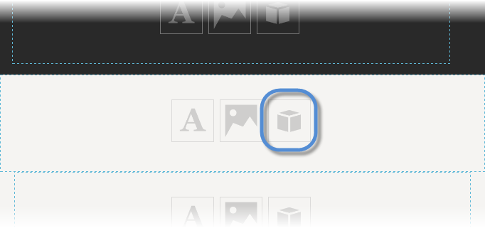 In the pane you want, click/tap the module icon.