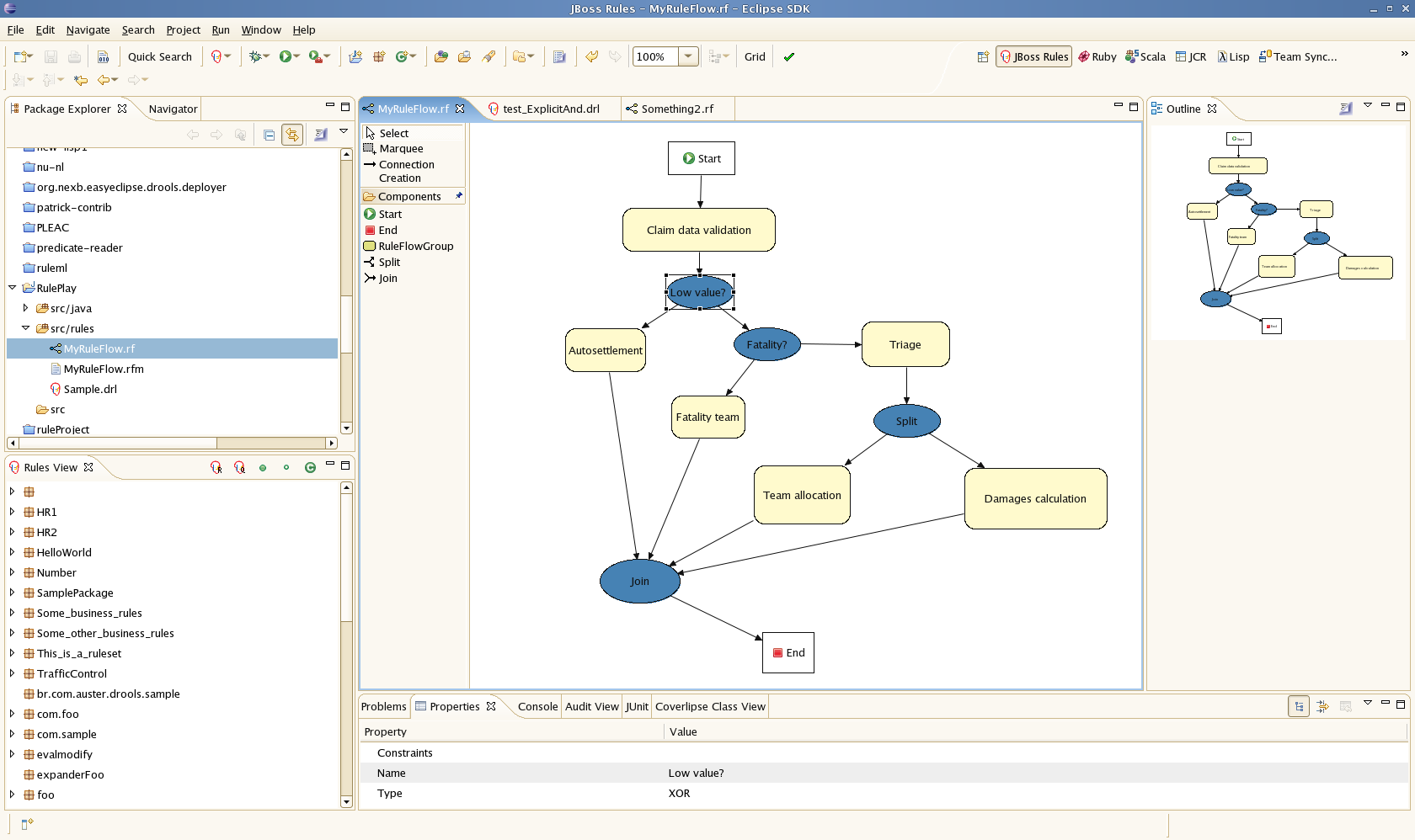 Complex ruleflow