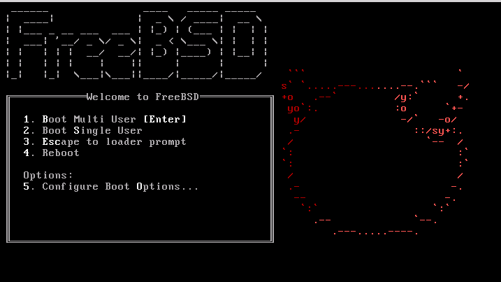 FreeBSD Boot Loader Menu